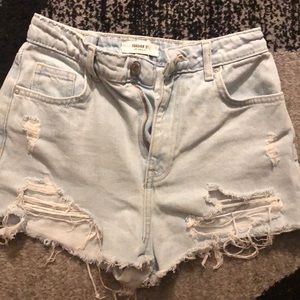 Forever 21 distressed  HIGH WAISTED SHORTS